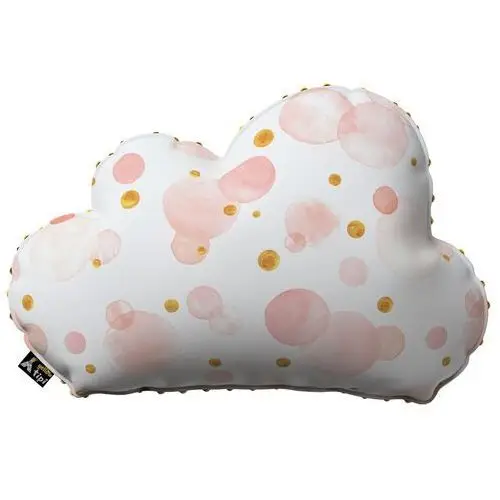 Poduszka Soft Cloud z minky, ecru-różowy, 55x15x35cm, Magic Collection