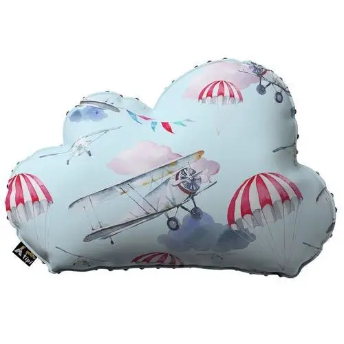 Poduszka Soft Cloud z minky, niebiesko-różowy, 55x15x35cm, Magic Collection