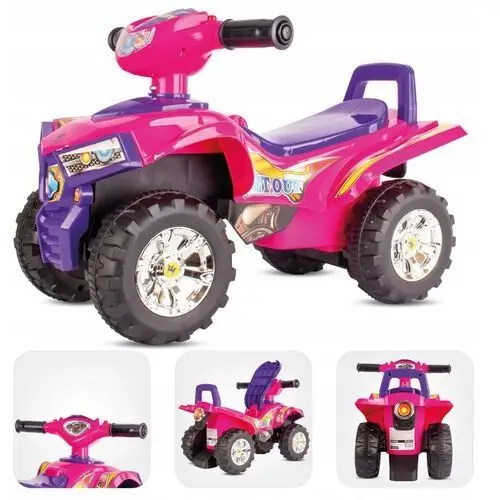 Pojazd Jeździk Quad dla dziecka na roczek różowy