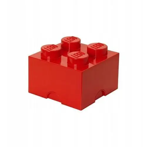 Pojemnik klocek Lego 4 Czerwony na klocki zabawki