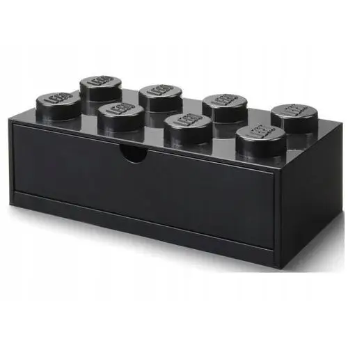 Pojemnik na Lego z szufladką Brick 8 Czarny