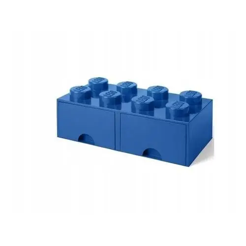Pojemnik na Lego z szufladkami Brick 8 Niebieski