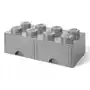 Pojemnik na Lego z szufladkami Brick 8 Szary Sklep