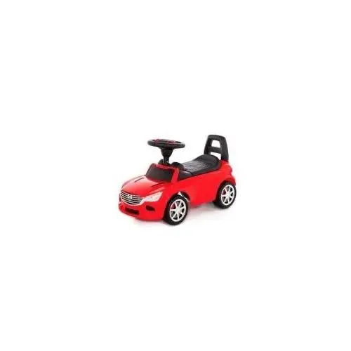Polesie 84507 Samochód-jeździk SuperCar Nr4 z sygnałem dźwiękowym czerwony jeździdełko auto pojazd, kolor czerwony