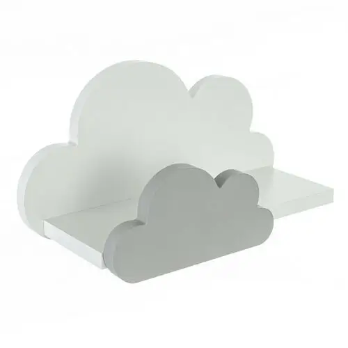 Półka Clouds Premium 38x16x19cm grey, 38 x 16 x 19 cm