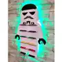 Półka lampka Led 36szt 35x50 Star Wars StormTrooper ludziki klocki Sklep