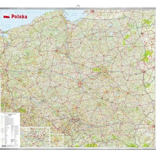 Polska. Mapa ścienna 1:650 000