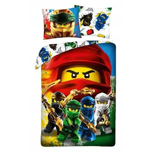 Pościel Bawełniana 160x200 Lego Ninjago