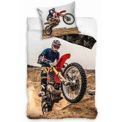 Pościel Młodzieżowa 160x200 Motocross Bawełna