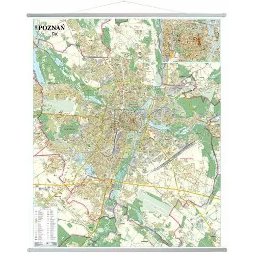 Poznań. Mapa ścienna