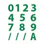 Cyfry samoprzylepne - zestaw naklejek, wysokość 20 cm, zielone Premiumad Sklep