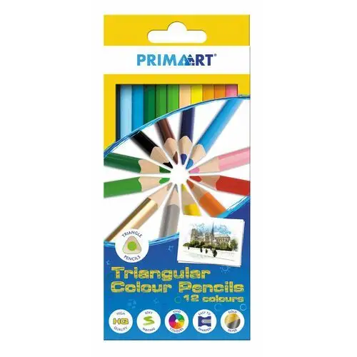 Kredki ołówkowe, Primaart, 12 kolorów
