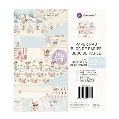 Blok papierów - christmas sparkle 15x15 Prima marketing