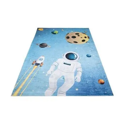 Profeos Niebieski dywan dziecięcy z kosmosem - cebo 5x