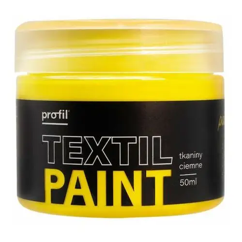 Farba metaliczna akrylowa do tkanin cytryn textil paint 50 ml żółta kryjąca Profil