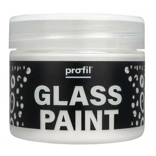 Profil glass paint 50 ml - biała farba do szkła i porcelany - do malowania talerzy, kubków, słoików