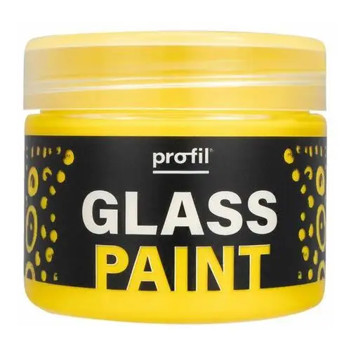 Glass paint 50 ml - żółta farba do szkła i porcelany - do malowania talerzy, kubków, słoików Profil