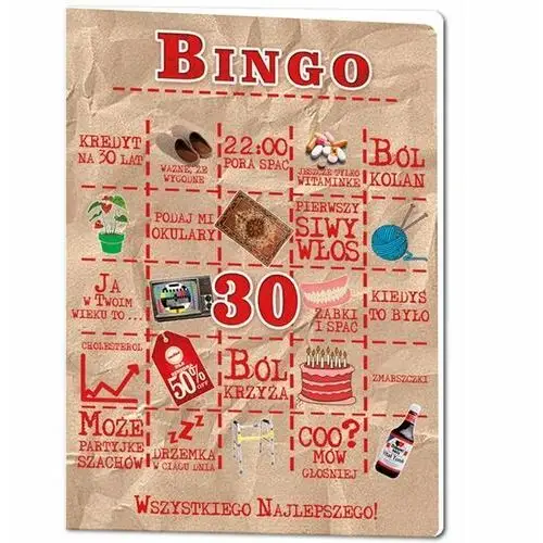 Kartka urodzinowa bingo prezent urodziny y3 Propaganda