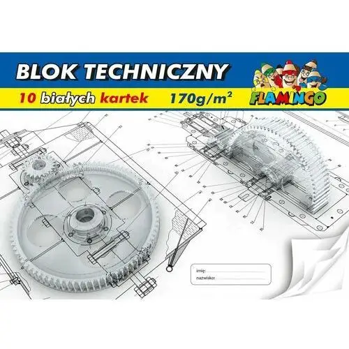 Protos Blok techniczny a4, białe kartki, 10 kartek