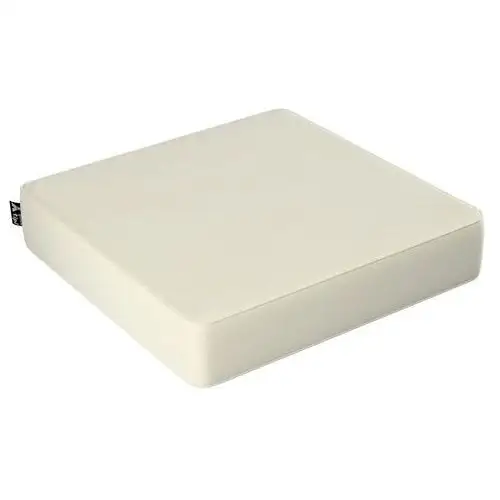 Puf Velvet Square, śmietankowa biel, 50x50x10cm, Posh Velvet