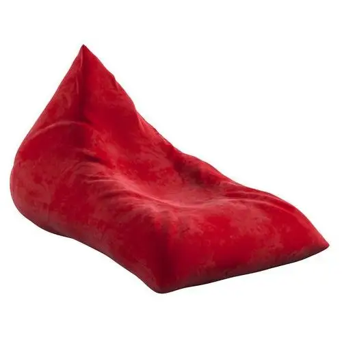 Pufo-leżanka, intensywna czerwień, 85 x 140 x 100 cm, Posh Velvet