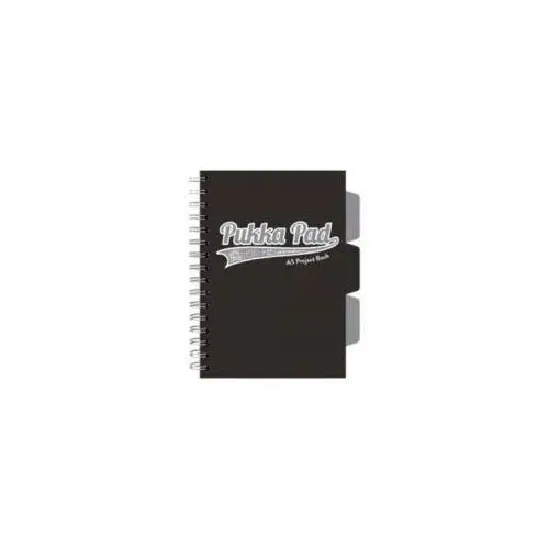 Kołozeszyt Pukka Pad A5 Project Book Black & Grey czarny kratka
