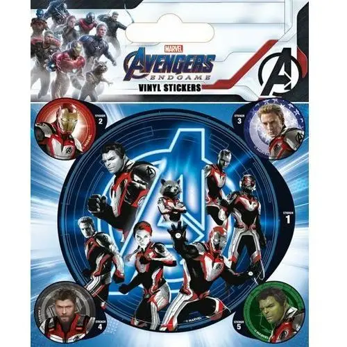 Avengers: Endgame Quantum Realm Suits - naklejki 10x12,5 cm