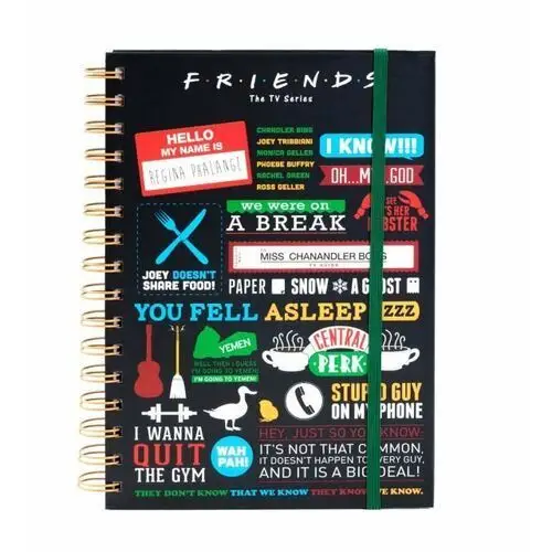 Friends motywy z serialu przyjaciele notes a5 na spirali 14,8x21 cm Pyramid posters