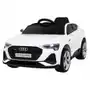 Ramiz Audi e-tron sportback dla dzieci biały + pilot + napęd 4x4 + wolny start + radio mp3 + led Sklep