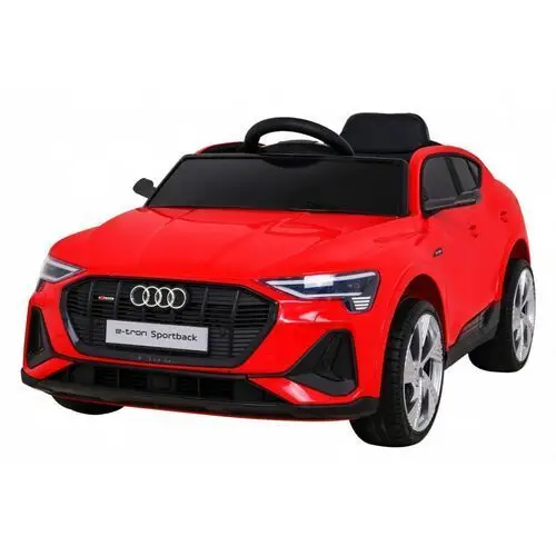 Ramiz Audi e-tron sportback dla dzieci czerwony + pilot + napęd 4x4 + wolny start + radio mp3 + led