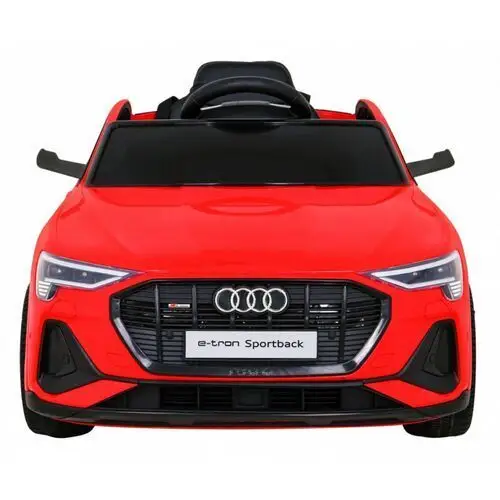 Ramiz Audi e-tron sportback dla dzieci czerwony + pilot + napęd 4x4 + wolny start + radio mp3 + led 3
