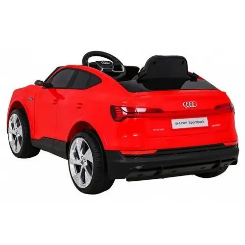 Ramiz Audi e-tron sportback dla dzieci czerwony + pilot + napęd 4x4 + wolny start + radio mp3 + led 5