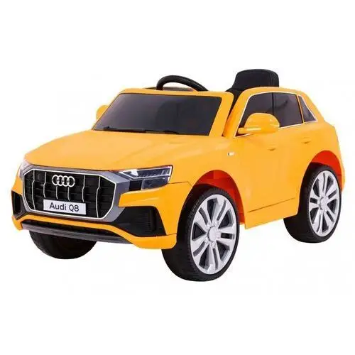 Audi q8 lift na akumulator dla dzieci żółty + pilot + eva + wolny start + mp3 usb + led Ramiz