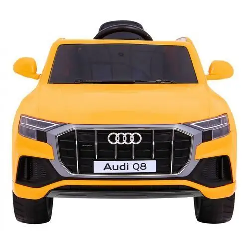 Audi q8 lift na akumulator dla dzieci żółty + pilot + eva + wolny start + mp3 usb + led Ramiz 3