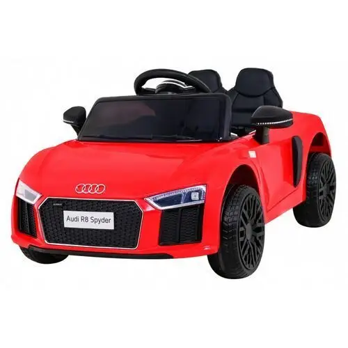 Audi r8 na akumulator dla dzieci czerwony + pilot + eva + wolny start + mp3 led Ramiz