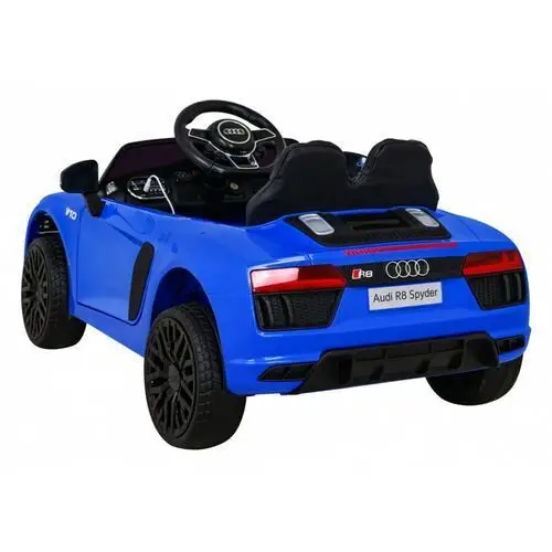 Audi R8 na akumulator dla dzieci Niebieski + Pilot + EVA + Wolny Start + MP3 LED, kolor niebieski 5
