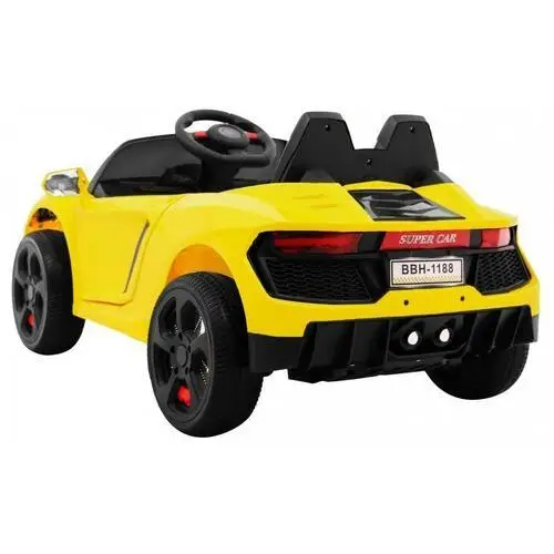 Autko Future na akumulator dla dzieci Żółty + Pilot + Wolny Start + EVA + MP3 USB + LED 5