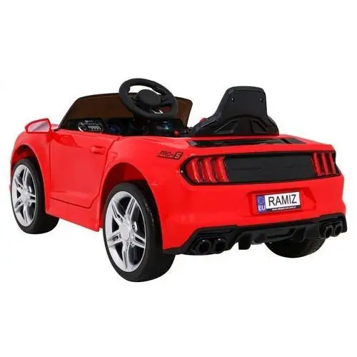 Autko GT Sport na akumulator dla dzieci Czerwony + Pilot + Wolny Start + Bagażnik + MP3 LED, kolor czerwony 5