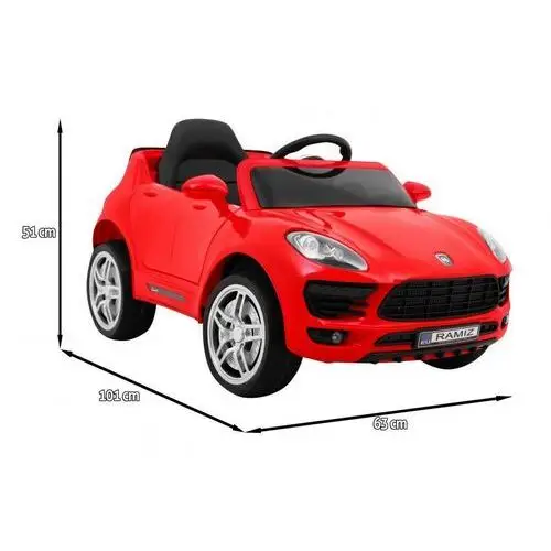 Autko Turbo-S na akumulator dla dzieci Czerwony + Pilot + Wolny Start + Koła EVA + Radio MP3, kolor czerwony 2