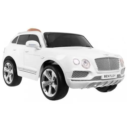 Auto na akumulator Bentley Bentayga dla dzieci Biały + Koła EVA + Radio MP3 + Pilot 2