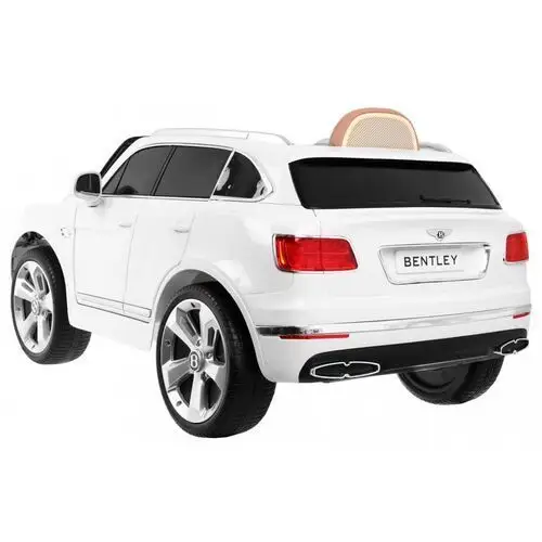 Auto na akumulator Bentley Bentayga dla dzieci Biały + Koła EVA + Radio MP3 + Pilot 3