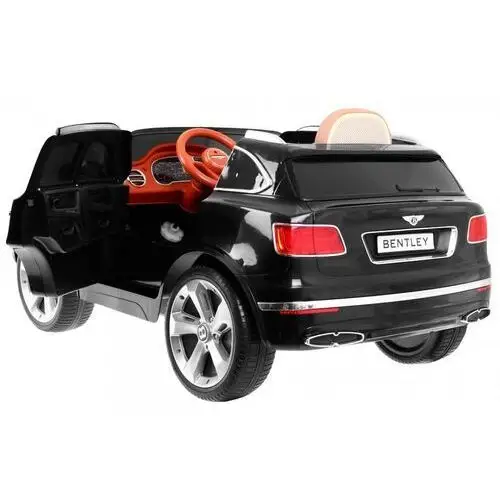Auto na akumulator Bentley Bentayga dla dzieci Czarny + Koła EVA + Radio MP3 + Pilot 4