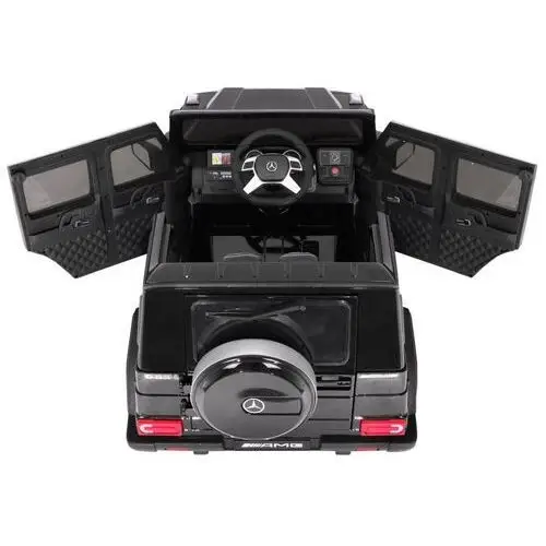 Auto na akumulator mercedes amg g65 dla dzieci czarny + lakierowany + bagażnik + światła dźwięki Ramiz 2
