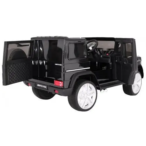 Auto na akumulator mercedes amg g65 dla dzieci czarny + lakierowany + bagażnik + światła dźwięki Ramiz 3