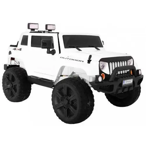Auto na akumulator Mighty Jeep dla dzieci Biały, kolor biały 5