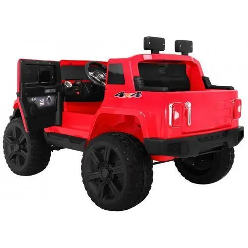Ramiz Auto na akumulator mighty jeep dla dzieci czerwony 4