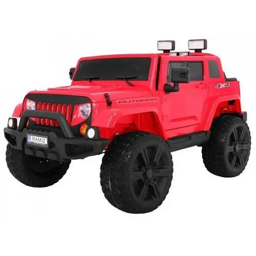 Ramiz Auto na akumulator mighty jeep dla dzieci czerwony