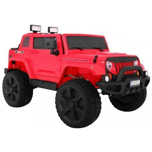 Ramiz Auto na akumulator mighty jeep dla dzieci czerwony 2