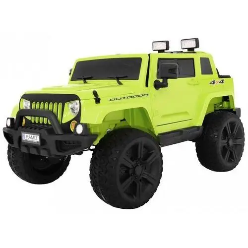 Ramiz Auto na akumulator mighty jeep dla dzieci zielony