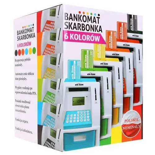 Bankomat skarbonka dla dzieci 3+ czarny Interaktywne funkcje + Karta bankomatowa 4